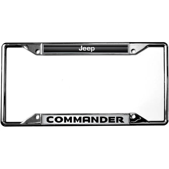 Eurosport Daytona 6480DL Jeep COMMANDER Chrome License Plate Frame