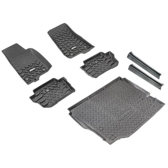 Quadratec Ultimate All Weather Floor Liner Triple Combo Kit for 18-24 Jeep Wrangler JL 2-Door