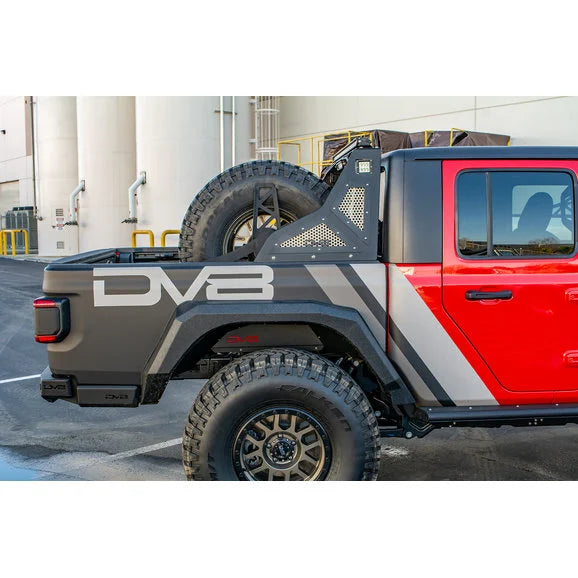 Load image into Gallery viewer, DV8 Offroad TCGL-02 Stand Up In-Bed Tire Carrier for 20-24 Jeep Gladiator JT
