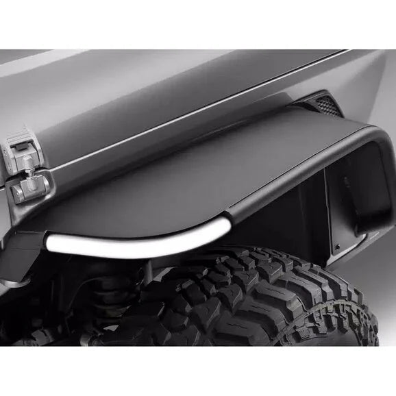 Load image into Gallery viewer, Rugged Ridge 11641.13 Front Metal Max Fender Flare Kit for 18-24 Jeep Wrangler JL and Gladiator JT
