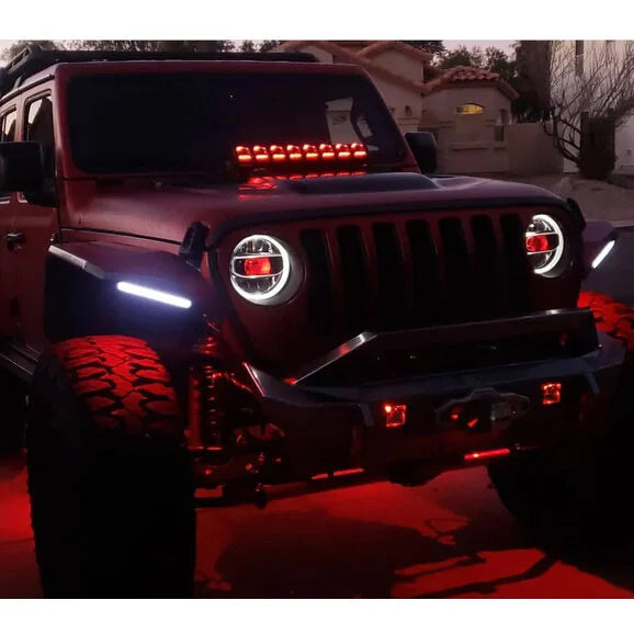 Load image into Gallery viewer, Oracle Lighting 4511-334 ColorSHIFT® Demon Eye Kit for 18-24 Jeep Wrangler JL
