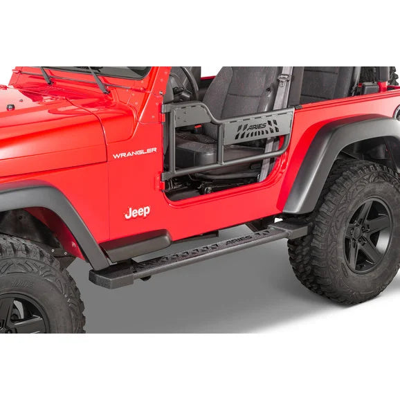 Load image into Gallery viewer, Aries 1500100 Front Tube Doors for 97-06 Jeep Wrangler TJ
