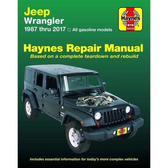 Haynes Manuals 50030 for 87-17 Jeep Wrangler YJ, TJ, JK & Unlimited