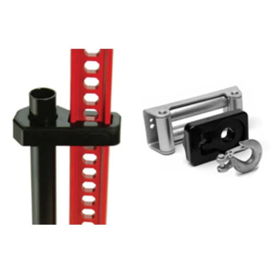 Daystar KU70047BK Winch Hook/Hi-Lift Handle Isolator Combo