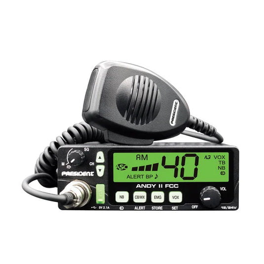 President Electronics TXUS076-1 Andy II FCC CB Radio