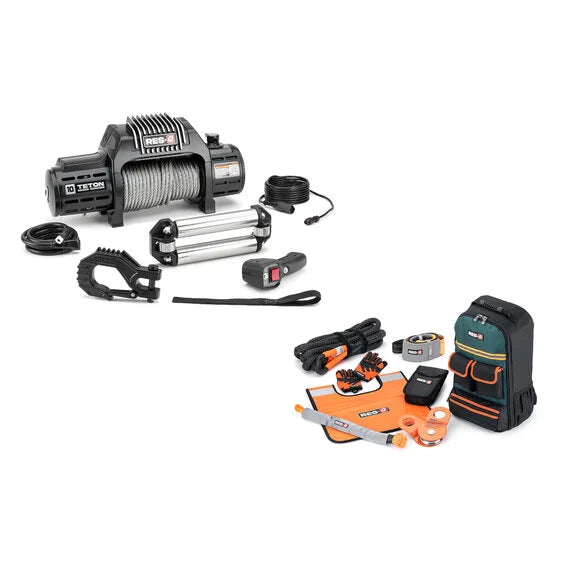 Load image into Gallery viewer, RES-Q Teton Series Winch 10,000 lbs with Synthetic Rope
