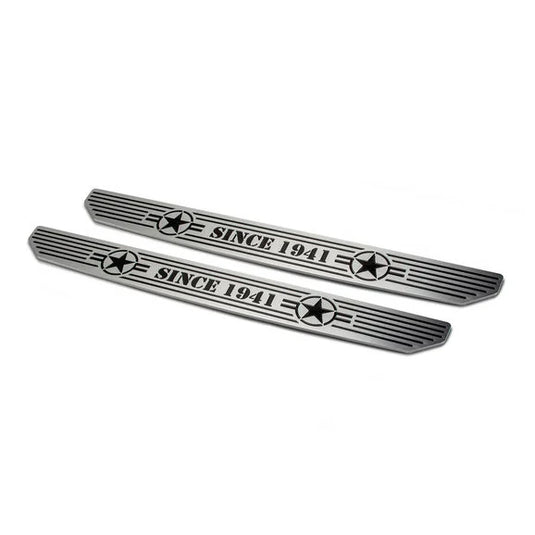 DV8 Offroad D-JL-180014-STR2 Front Sill Plates with Since 1941 Logo for 18-24 Jeep Wrangler JL & Gladiator JT