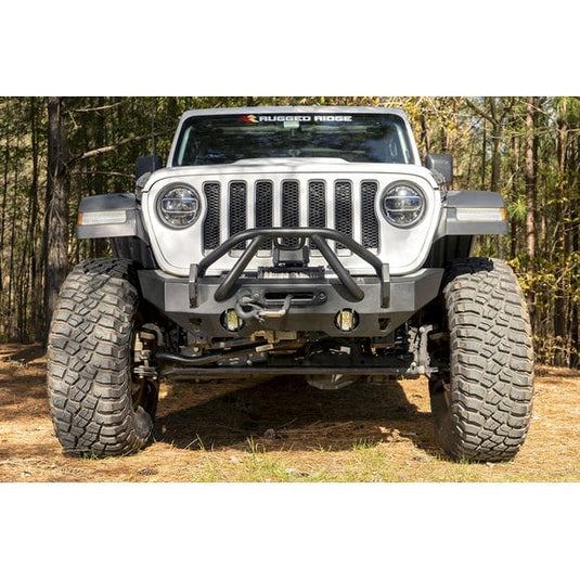 Rugged Ridge 11540.61 HD X-Striker for 07-24 Jeep Wrangler JK, JL & Gladiator JT with HD Front Bumper