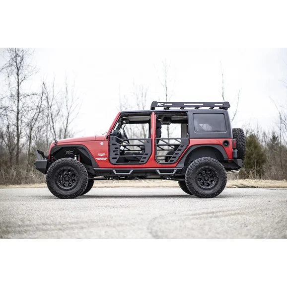 Load image into Gallery viewer, Rough Country 10588 Front &amp; Rear Steel Tube Doors for 07-18 Jeep Wrangler Unlimited JK
