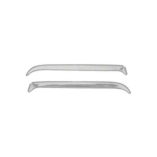 AVS 12415 Ventshade Window Deflectors in Stainless Steel for 87-95 Jeep Wrangler YJ