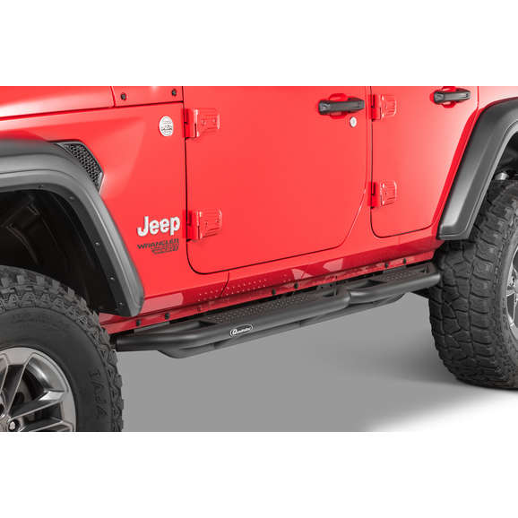 Load image into Gallery viewer, Quadratec QRC Side Armor with Step for 18-24 Jeep Wrangler JL Unlimited 4-Door
