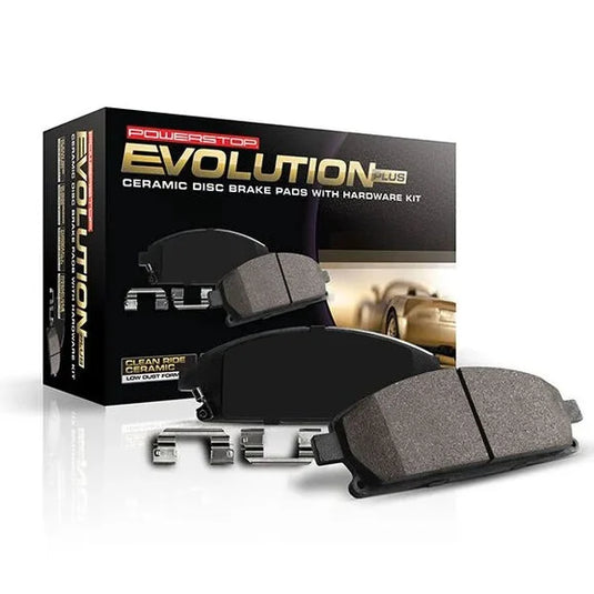 Power Stop 17-1904 Z17 Evolution Ceramic Brake Pads- Front for 16-22 Jeep Grand Cherokee with 350mm Front Rotors; Vented Rear Rotors- excluding SRT