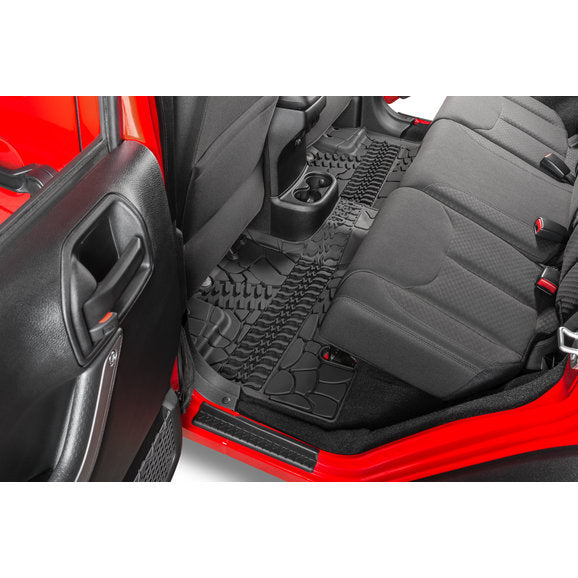 Load image into Gallery viewer, Mopar Floor Liner Slush Mat with Tire Tread Pattern Kit for 14-18 Jeep Wrangler Unlimited JK
