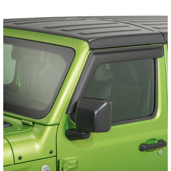 Rugged Ridge 11349.16 Front Window Visors in Matte Black for 18-24 Jeep Wrangler JL