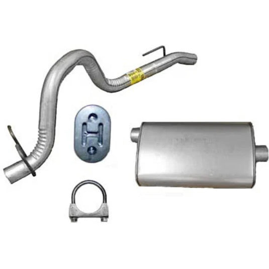 OMIX 17611.03 Muffler & Tailpipe Kit for 91-92 Jeep Wrangler YJ with 6cyl. Engine