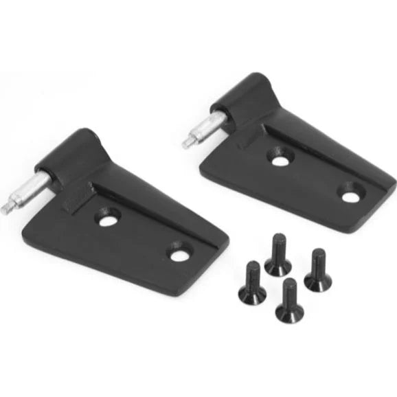 Rugged Ridge 11202.23 Driver Side Door Hinge Set in Black Powder Coat for 07-18 Jeep Wrangler JK