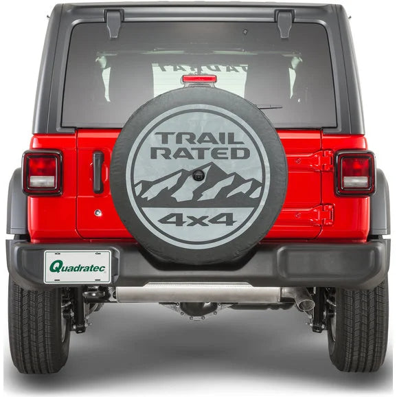 Mopar 82215438 Trail Rated Spare Tire Cover for 18-24 Jeep Wrangler JL