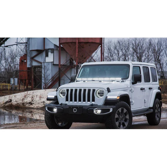 Load image into Gallery viewer, Diode Dynamics DD6090 Hood Bracket for 50&quot; LED Light Bars for 18-24 Jeep Wrangler JL &amp; Gladiator JT
