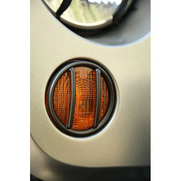 Load image into Gallery viewer, Rugged Ridge 11231.21 Euro Turn Signal Guards in Textured Black for 07-18 Jeep Wrangler JK
