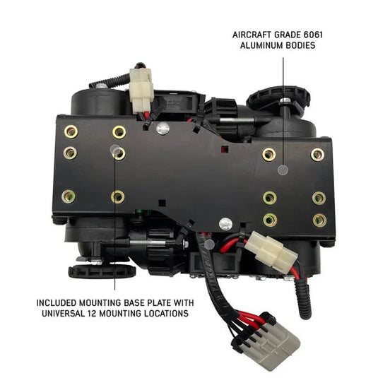 Up Down Air 12099918 EGOI Permanent On Board Dual Motor Air Compressor System 6.1-CFM