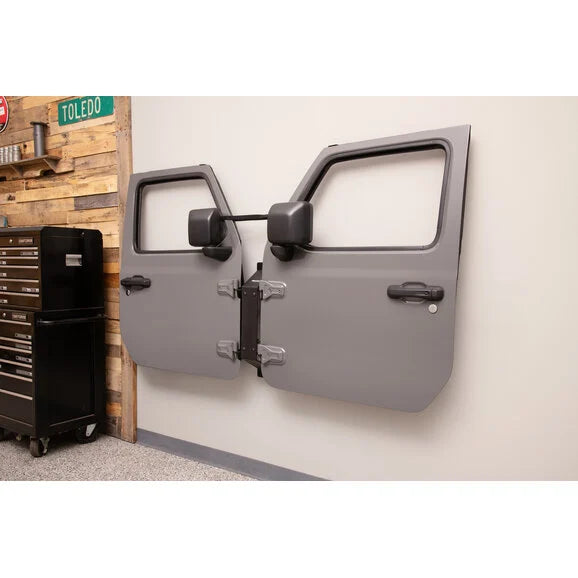 Load image into Gallery viewer, QuadraTop Wall Mount Door Hanger Bracket for 76-24 Jeep CJ, Wrangler &amp; Gladiator
