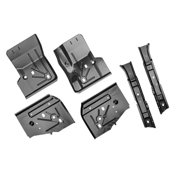 Load image into Gallery viewer, Key Parts Original Replacement Stamped Steel 6pc Floor Section Kit for 97-06 Jeep Wrangler TJ
