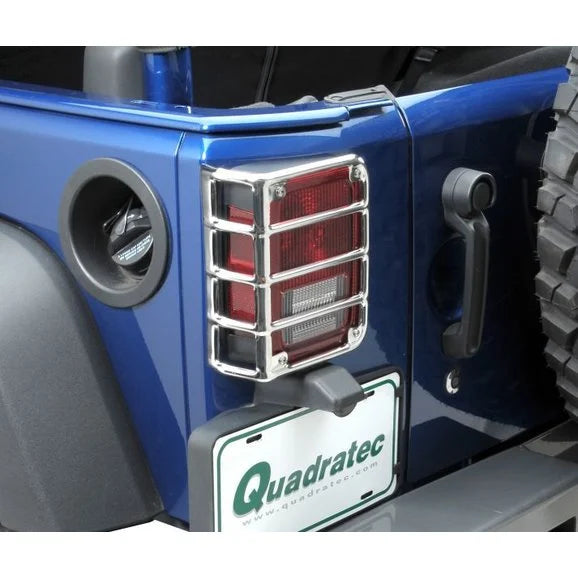 Load image into Gallery viewer, Rugged Ridge Euro Tail Light Guards in Stainless Steel for 07-18 Jeep Wrangler JK
