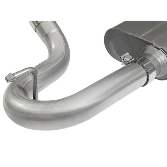 aFe Power 49-08044-1P Scorpion 2.5" Aluminized Cat-Back Exhaust w/ Polished SS Tip for Jeep Wrangler JK Unlimited 4 Door