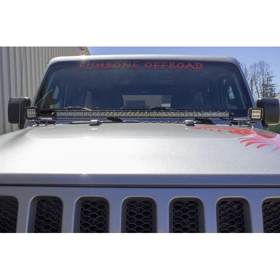 Load image into Gallery viewer, Fishbone Offroad FB21110 Cowl Light Bracket for 18-24 Jeep Wrangler JL &amp; Gladiator JT
