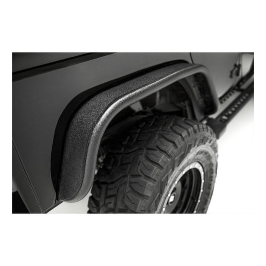 Aries 2500201 Rear Fender Flares in Textured Black for 07-18 Jeep Wrangler JK