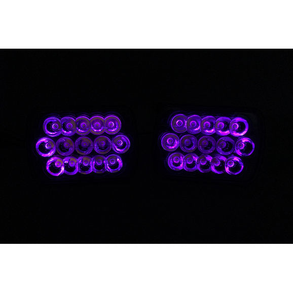 Load image into Gallery viewer, Quake LED QTE751 Tempest Series RGB 39W 5x7&quot; LED Headlight Kit for 84-01 Jeep Wrangler YJ, Cherokee XJ &amp; Comanche MJ
