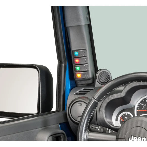 Load image into Gallery viewer, Daystar KJ71043BK Pillar Pod for 07-10 Jeep Wrangler JK
