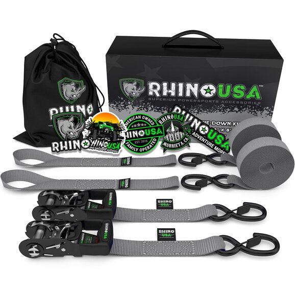 Load image into Gallery viewer, Rhino USA 1.6&quot; x 8&#39; Heavy Duty Ratchet Tie-Down
