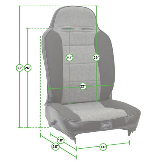 PRP Seats Enduro Elite Reclining Front Seats