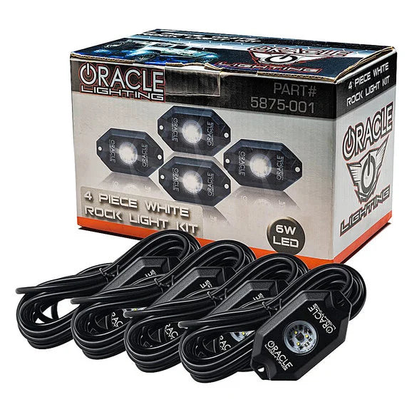 Load image into Gallery viewer, Oracle Lighting 5875-001 White Underbody Wheel Well LED Rock Light Kit- 4 Piece
