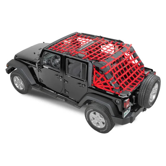 Load image into Gallery viewer, Dirtydog 4X4 Rear Spider Netting for 07-18 Jeep Wrangler Unlimited JK 4 Door
