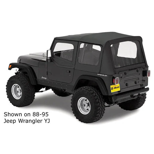 Bestop 51119-01 Replace-a-top Soft Top with Upper Door Skins for 86-1/2- 87 Jeep Wrangler YJ