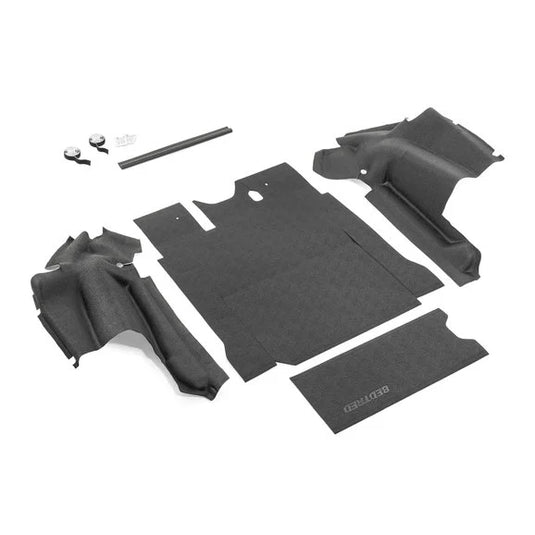 Bedrug BedTred Premium Molded Front & Rear Floor Liner Kit for 18-24 Jeep Wrangler JL Unlimited