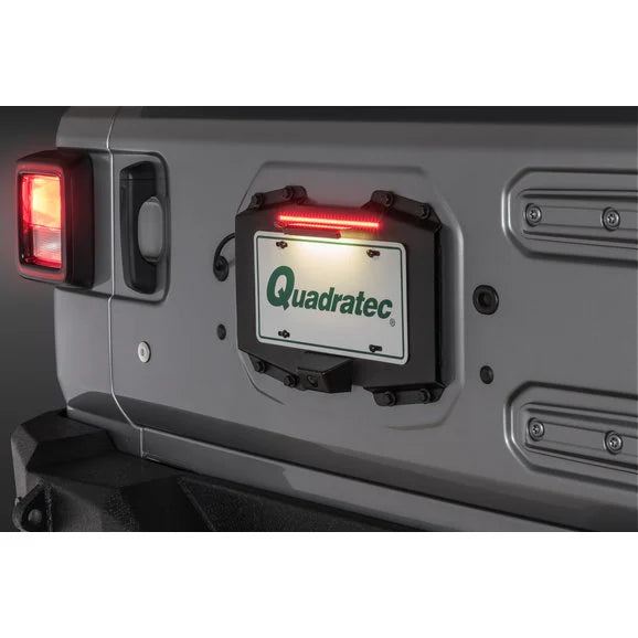 Load image into Gallery viewer, Kentrol 80718 BackSide LED License Plate Mount for 18-24 Jeep Wrangler JL
