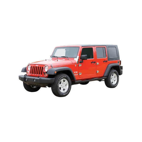 Load image into Gallery viewer, Kentrol Stainless Steel Windshield Supports for 07-18 Jeep Wrangler JK
