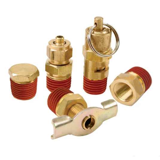 Viair 90002 Air Locker Tank Port Fittings Kit for 200 PSI Rated Systems – (5pcs)