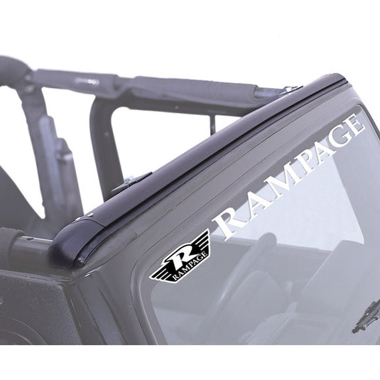 Rampage Products 901004 Windshield Channel for 97-06 Jeep Wrangler TJ & Unlimited