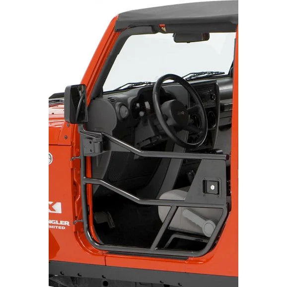 Bestop 51826-01 HighRock 4x4 Element Front Doors in Matte Black for 07-18 Jeep Wrangler & Wrangler Unlimited JK