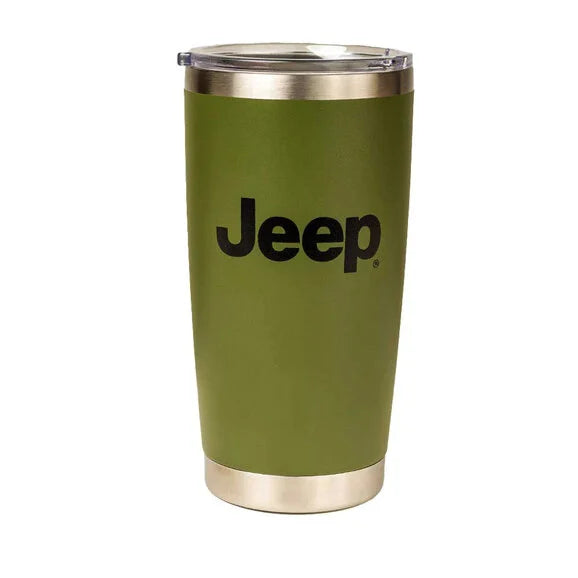 Load image into Gallery viewer, Jeep Merchandise Jeep Text &amp; Grille Travel Mug- 20oz
