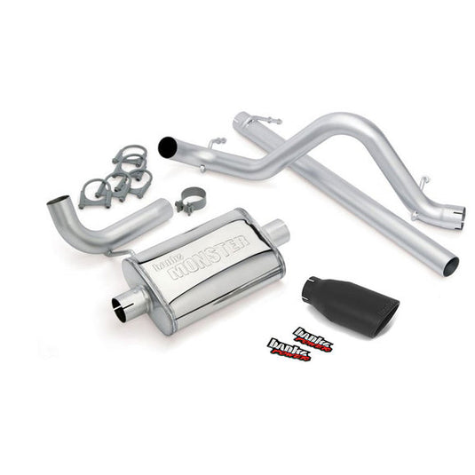 Banks Power Monster Exhaust for 07-11 Jeep Wrangler JK 2 Door with 3.8L V-6