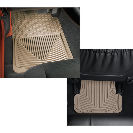 WeatherTech All Weather Front & Rear Floor Mats for 87-95 Jeep Wrangler YJ