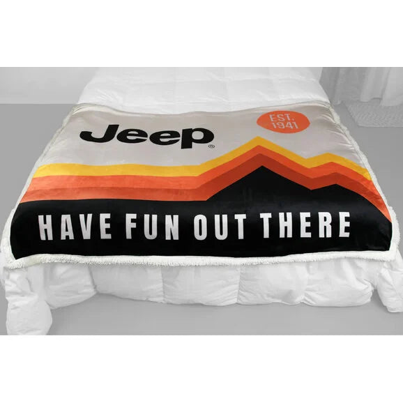 Load image into Gallery viewer, Jeep Merchandise Jeep Have Fun Out There Blanket
