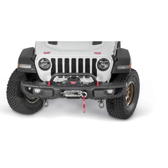 Load image into Gallery viewer, WARN 102370 Recovery Points for 18-24 Jeep Wrangler JL with Factory Rubicon Steel Front Bumper
