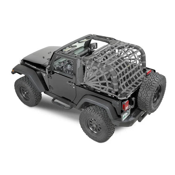 Load image into Gallery viewer, Dirtydog 4X4 Rear Spider Netting for 07-18 Jeep Wrangler JK 2 Door
