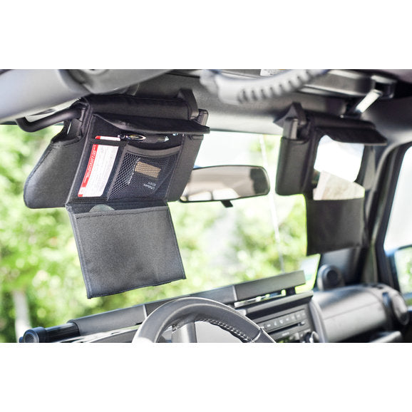 Load image into Gallery viewer, Rugged Ridge 13305.07 Sun Visor Organizer Covers for 07-09 Jeep Wrangler JK
